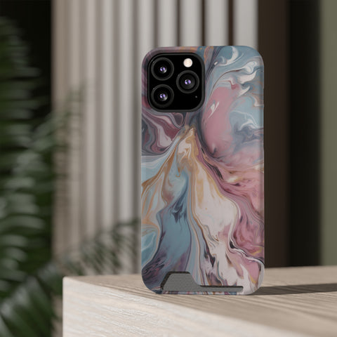 Liquid colored marble - Card Holder Cases - phone cases