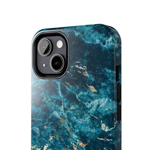 Liquid Blue marble - iPhone Tough Cases - phone cases