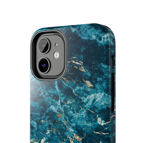 Liquid Blue marble - iPhone Tough Cases - phone cases