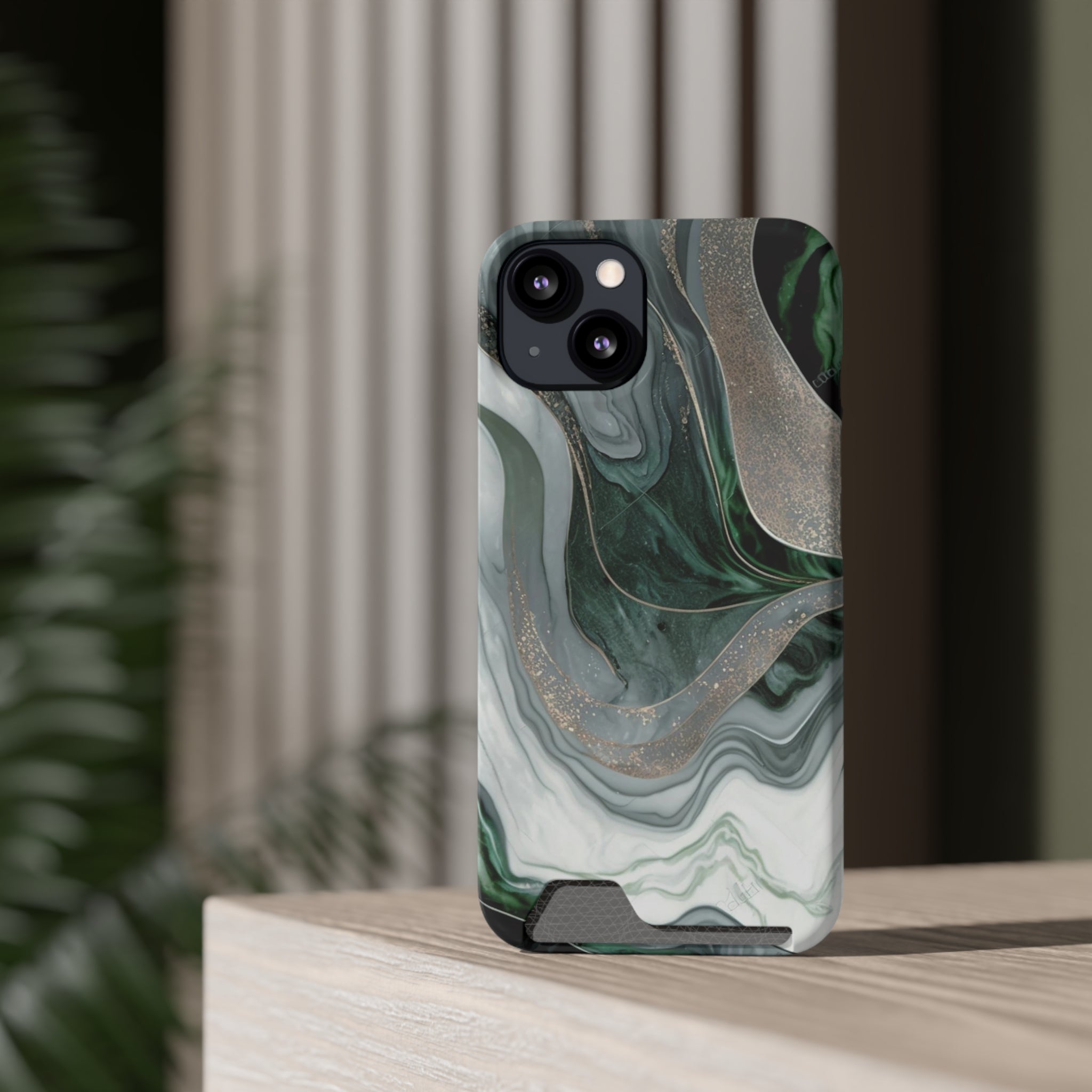 Green Marble - Card Holder Cases - phone cases