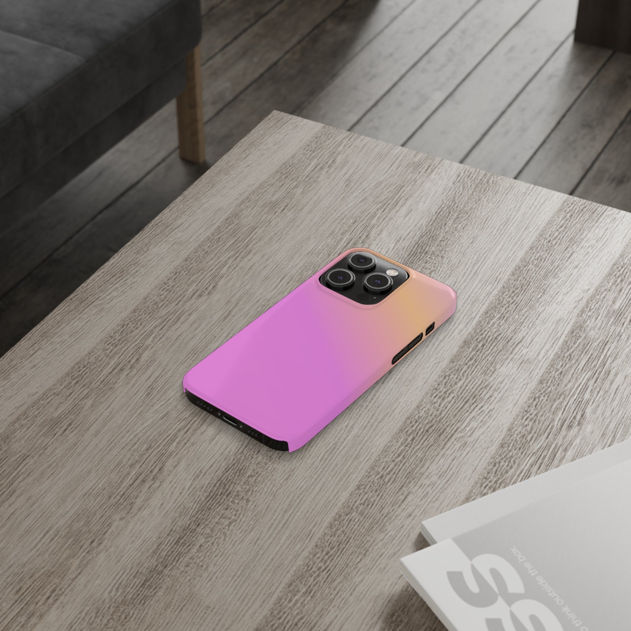 Gradient Pink - iPhone Slim Cases - phone cases