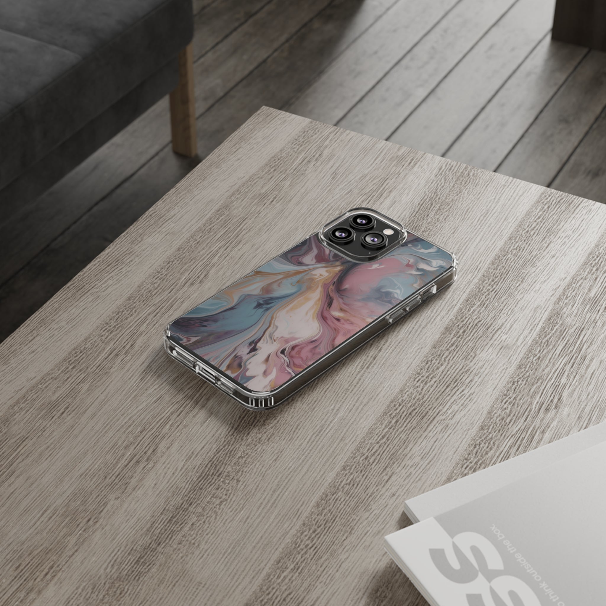 Liquid colored marble - iPhone Clear Cases - phone cases