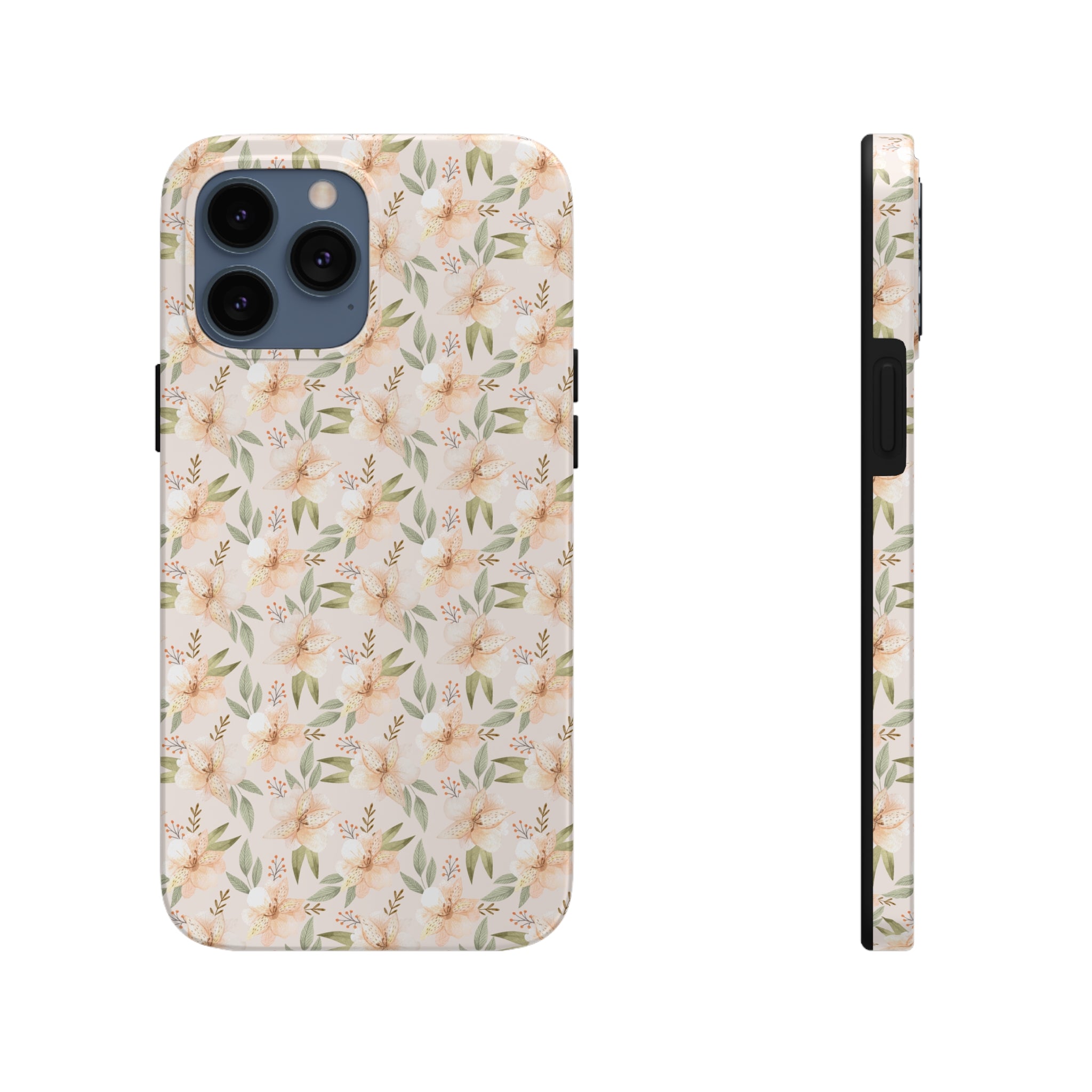 Pink Floral - iPhone Tough Cases iPhone 13 Pro Max - phone cases