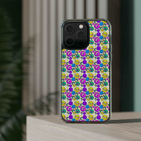 Colourful Emoticons - iPhone Clear Cases - phone cases