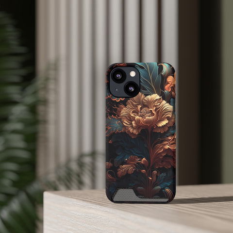 Dark floral - Card Holder Cases - phone cases