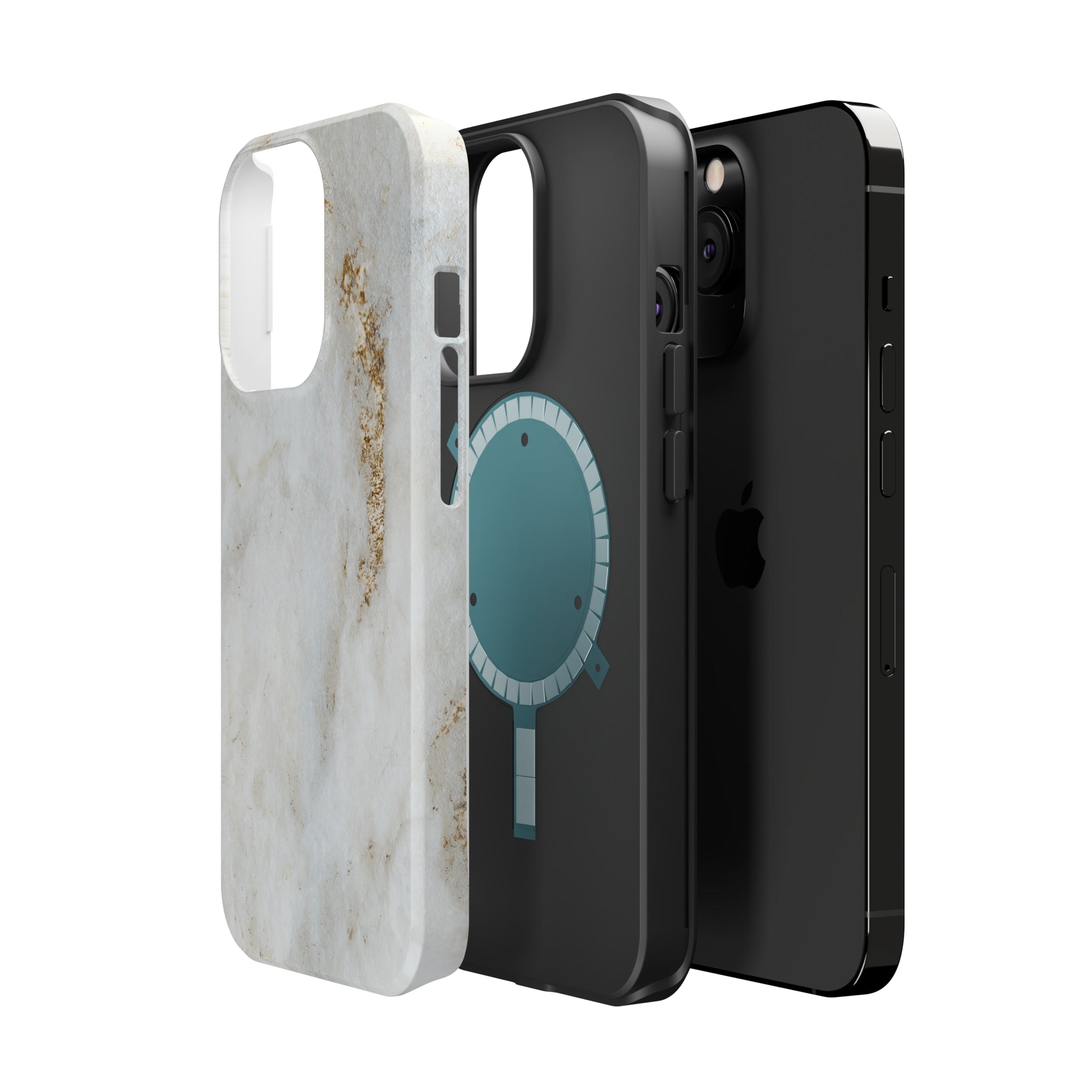 White Golden Marble - MagSafe Cases - phone cases