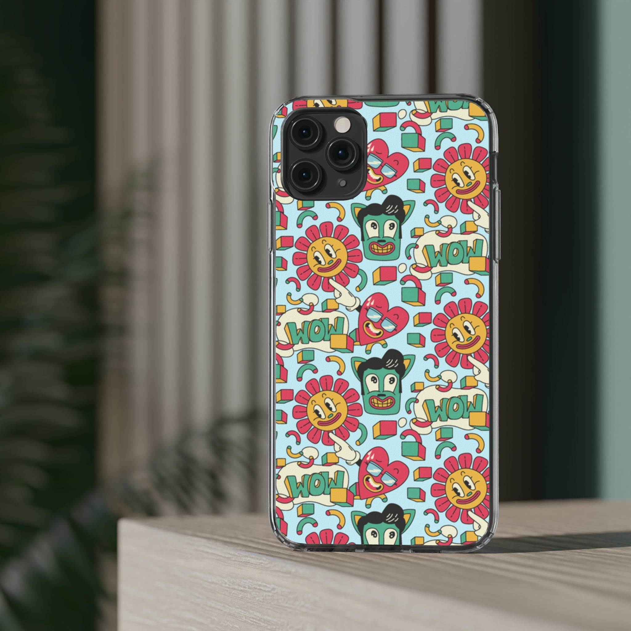 Funny Sunflower Heart - iPhone Clear Cases - phone cases