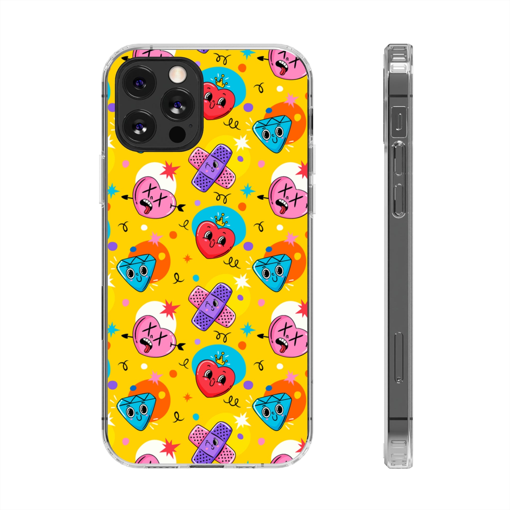 Funny Cartoon - iPhone Clear Cases iPhone 12 Pro Without gift packaging - phone cases