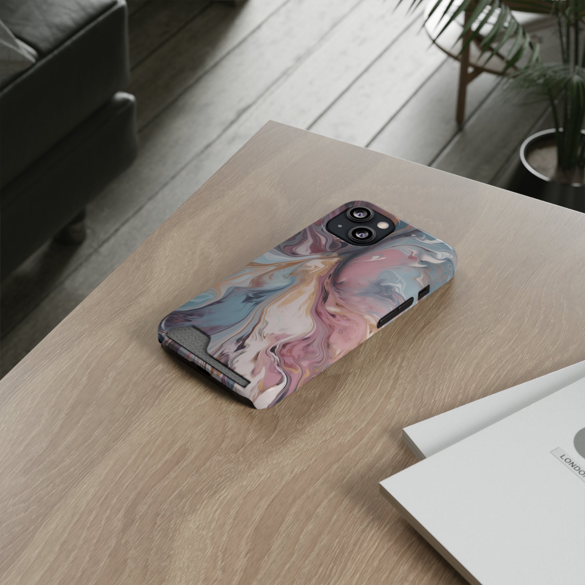 Liquid colored marble - Card Holder Cases - phone cases