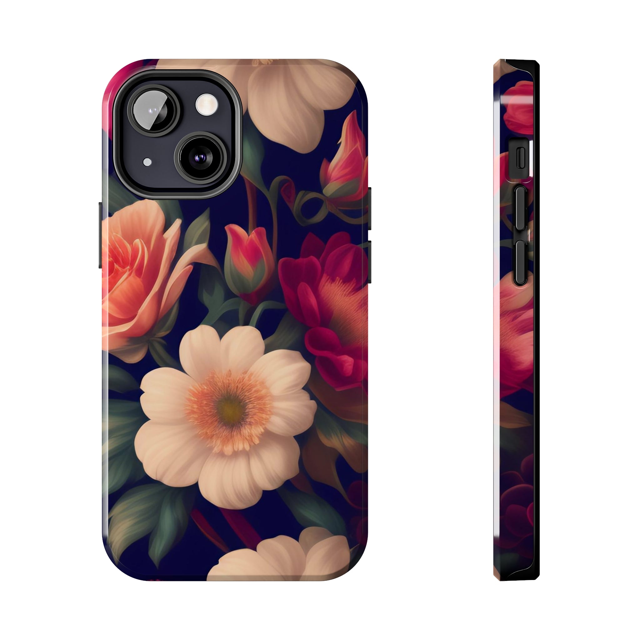 floral - iPhone Tough Cases iPhone 13 Mini - phone cases