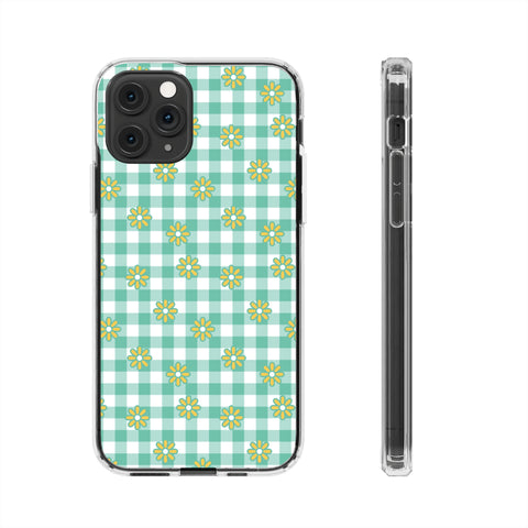 Checkerboard Flower - iPhone Clear Cases iPhone 11 Pro Without gift packaging - phone cases