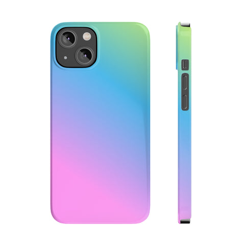 Gradient Colored - iPhone Slim Cases iPhone 14 - phone cases