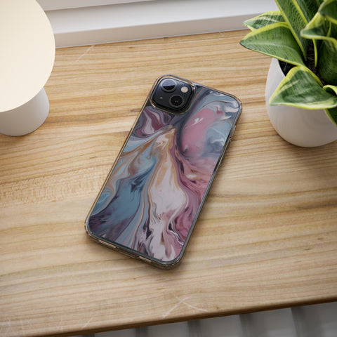 Liquid colored marble - iPhone Clear Cases - phone cases