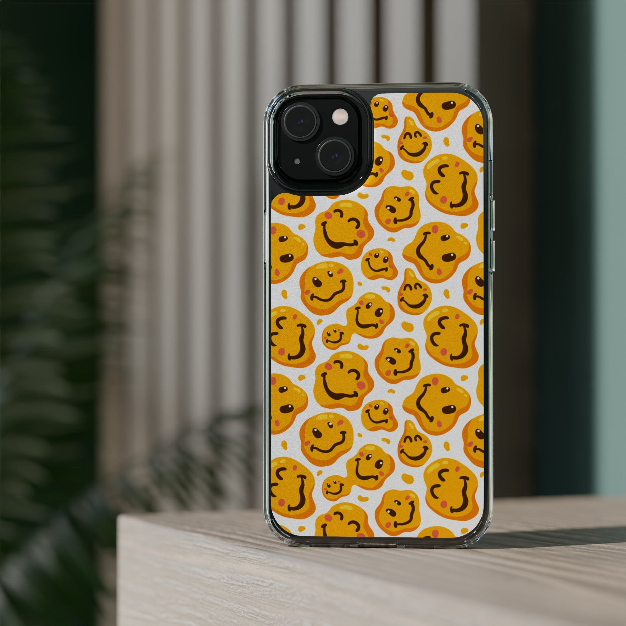 distorted smile - iPhone Clear Cases - phone cases