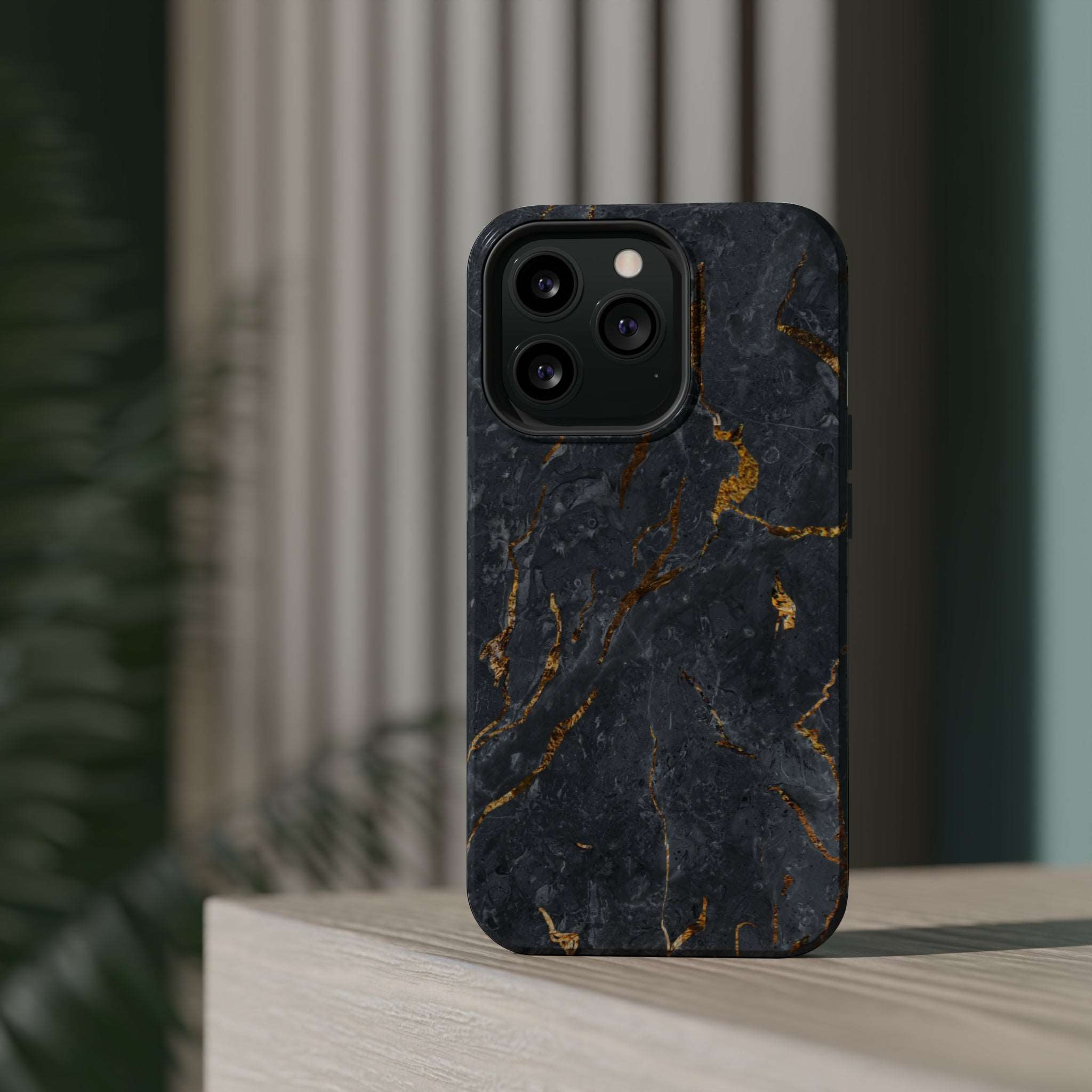 Black Golden Marble - MagSafe Cases - phone cases