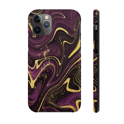 Golden liquid marble - iPhone Tough Cases iPhone 11 Pro - phone cases