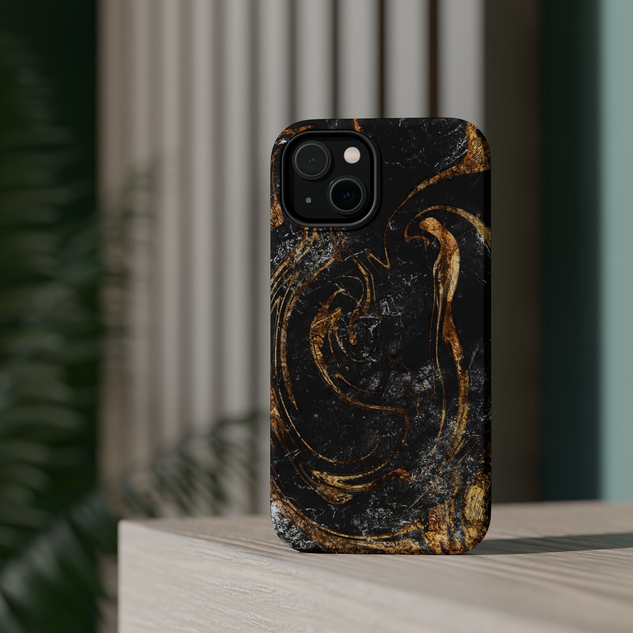 Golden Liquid Marble - MagSafe Cases - phone cases