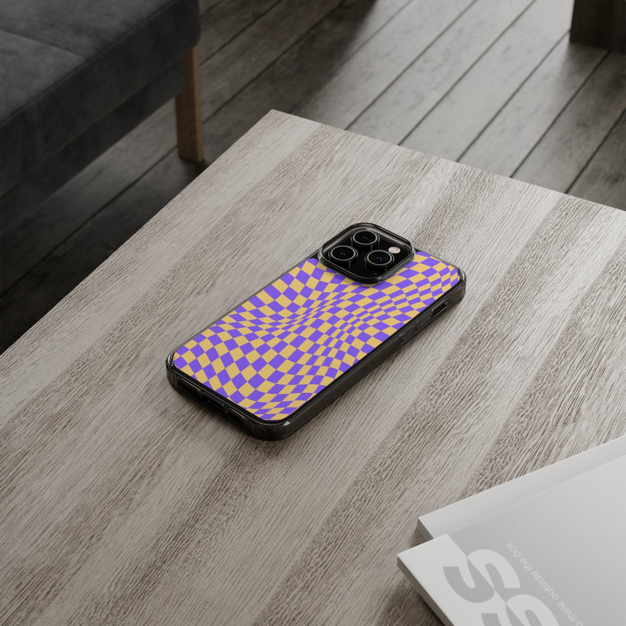 checkerboard - iPhone Clear Cases - phone cases