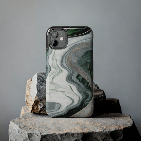 Green Marble - iPhone Tough Cases - phone cases