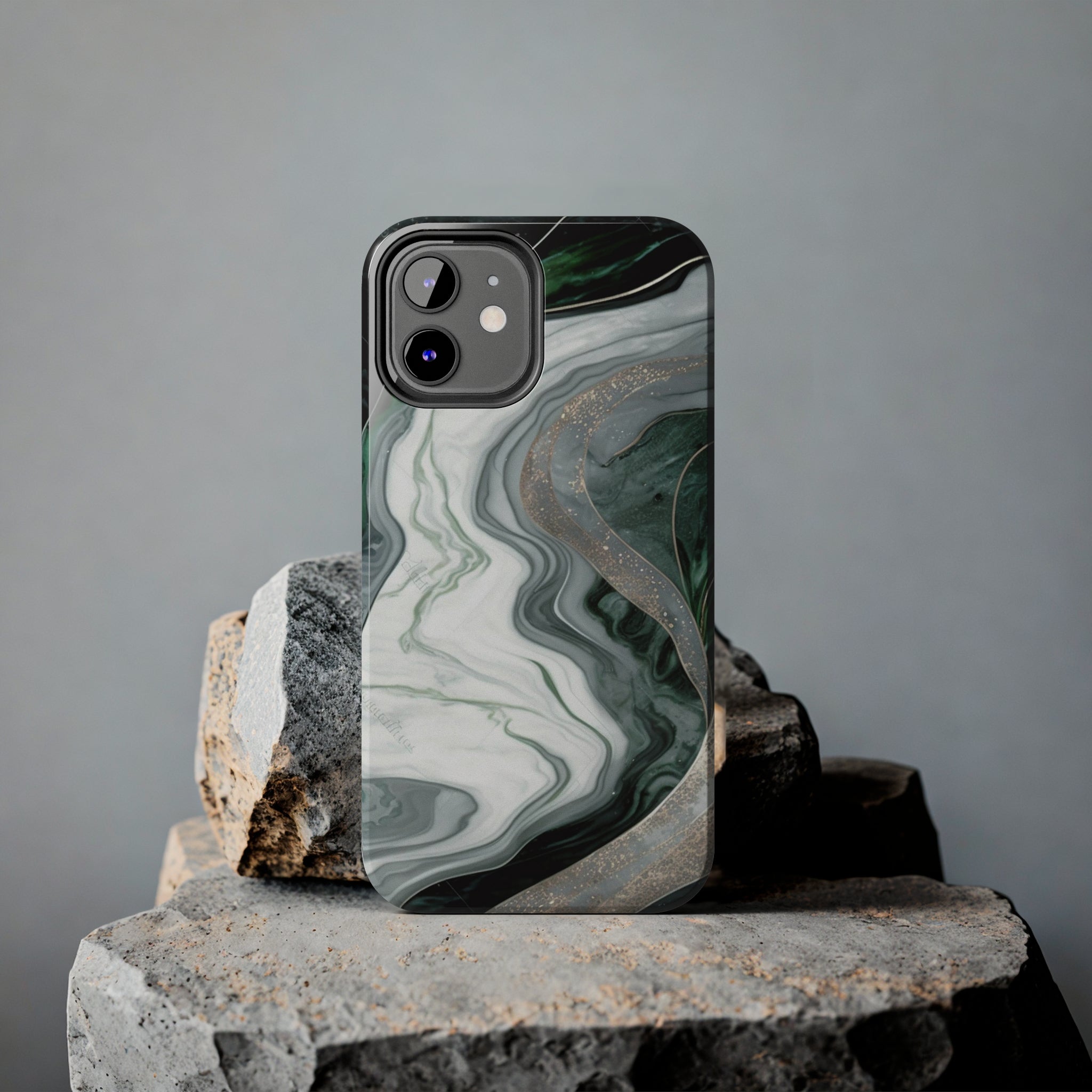 Green Marble - iPhone Tough Cases - phone cases