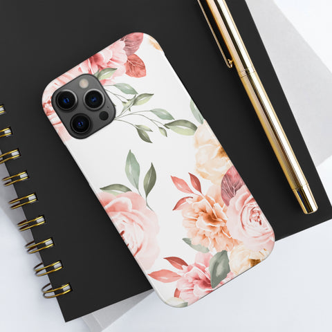 Vintage Floral - iPhone Tough Cases - phone cases