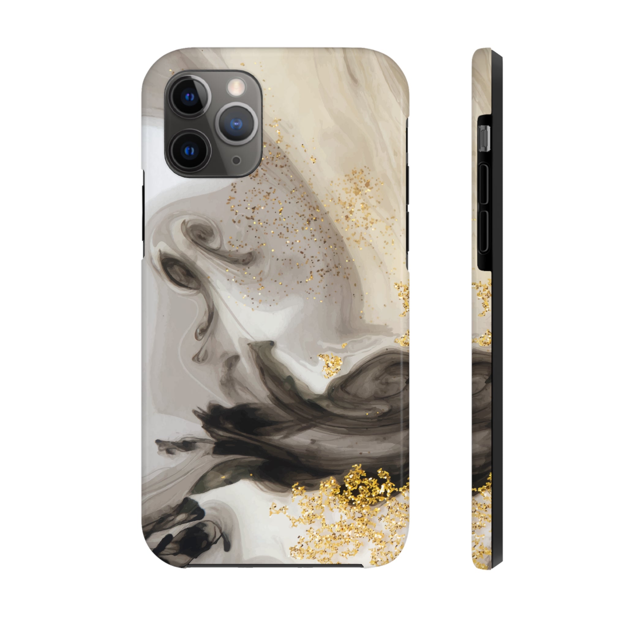 Gold Glitter - iPhone Tough Cases iPhone 11 Pro - phone cases