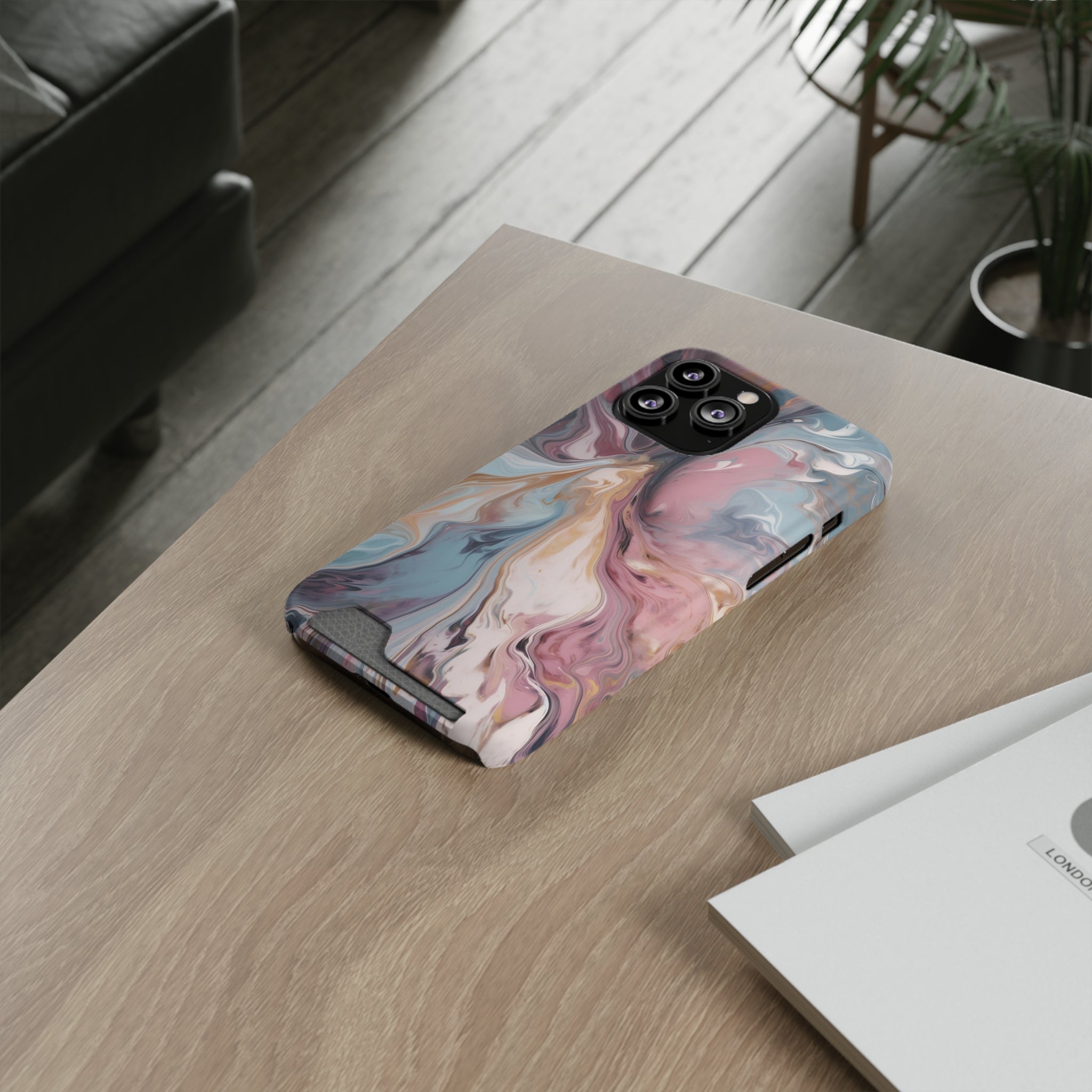 Liquid colored marble - Card Holder Cases - phone cases