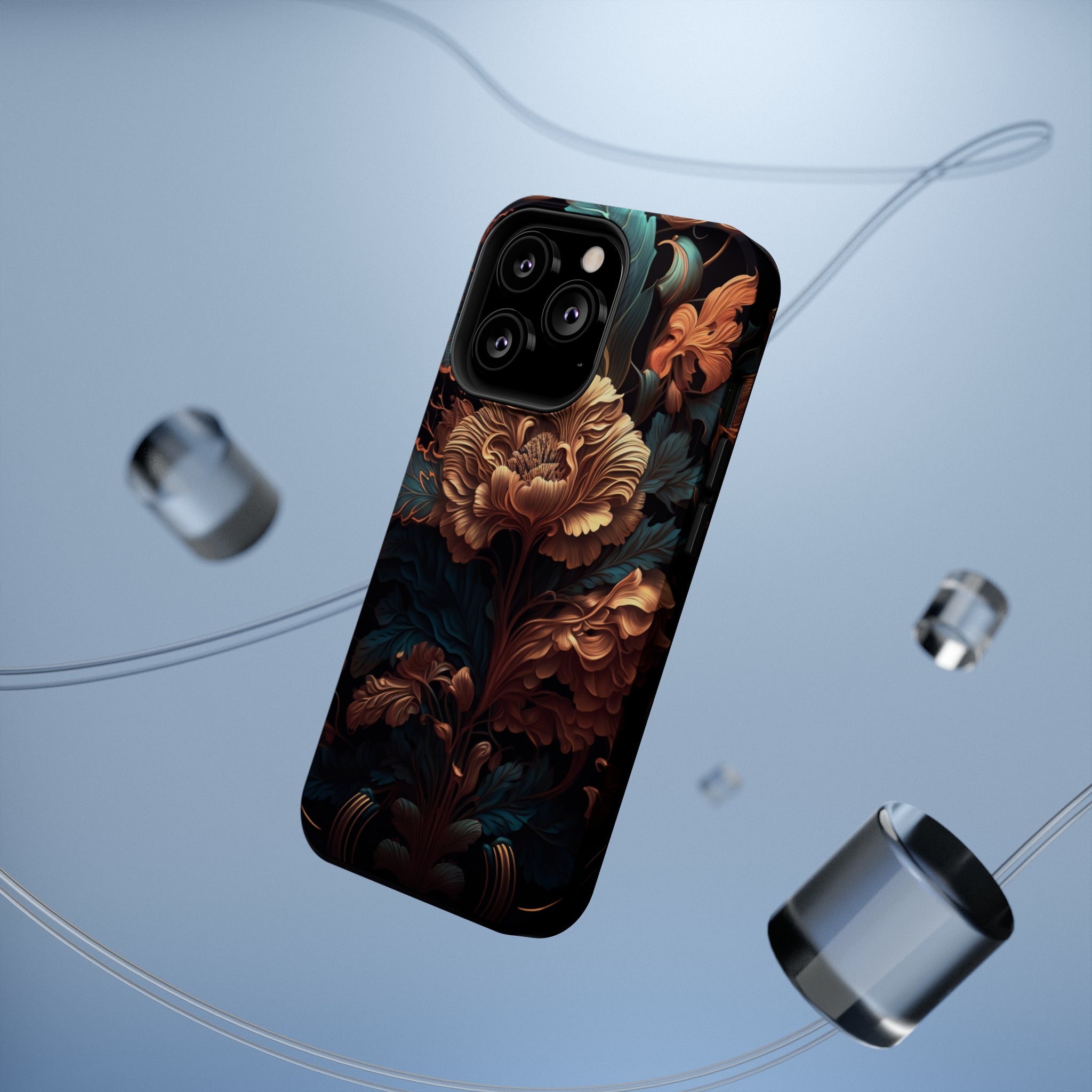 Dark floral - MagSafe Cases - phone cases