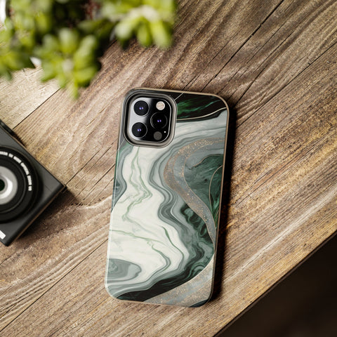 Green Marble - iPhone Tough Cases - phone cases