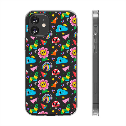 Colorful Characters - iPhone Clear Cases iPhone 12 Without gift packaging - phone cases