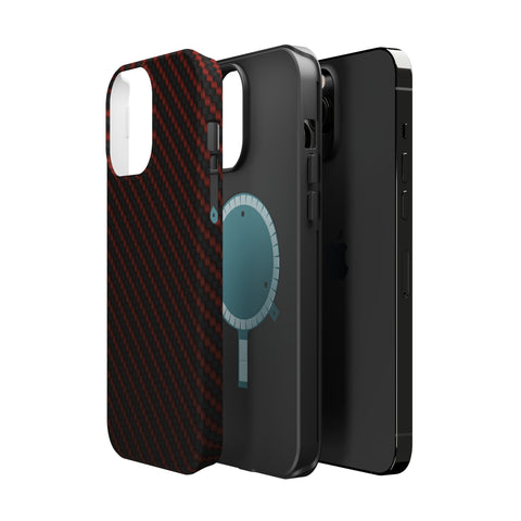 Red carbon fiber - MagSafe Cases - phone cases