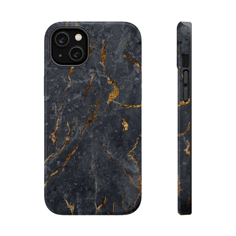 Black Golden Marble - MagSafe Cases - phone cases