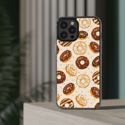 Chocolate Donuts - iPhone Clear Cases - phone cases