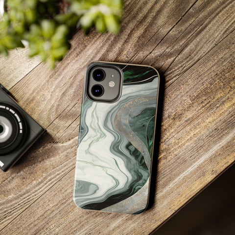 Green Marble - iPhone Tough Cases - phone cases