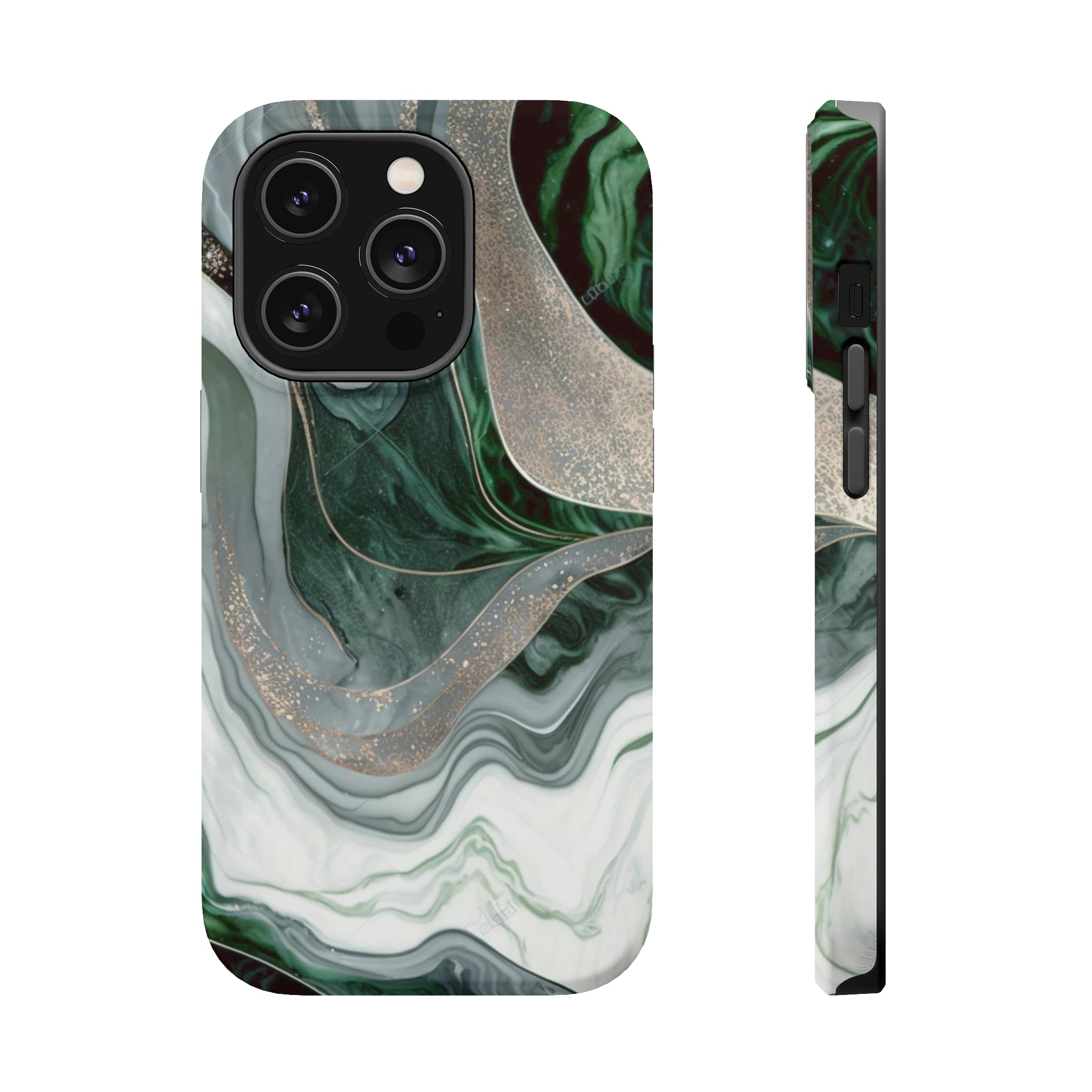 Green Marble - MagSafe Cases iPhone 14 Pro Matte - phone cases