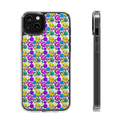 Colourful Emoticons - iPhone Clear Cases iPhone 14 Plus Without gift packaging - phone cases