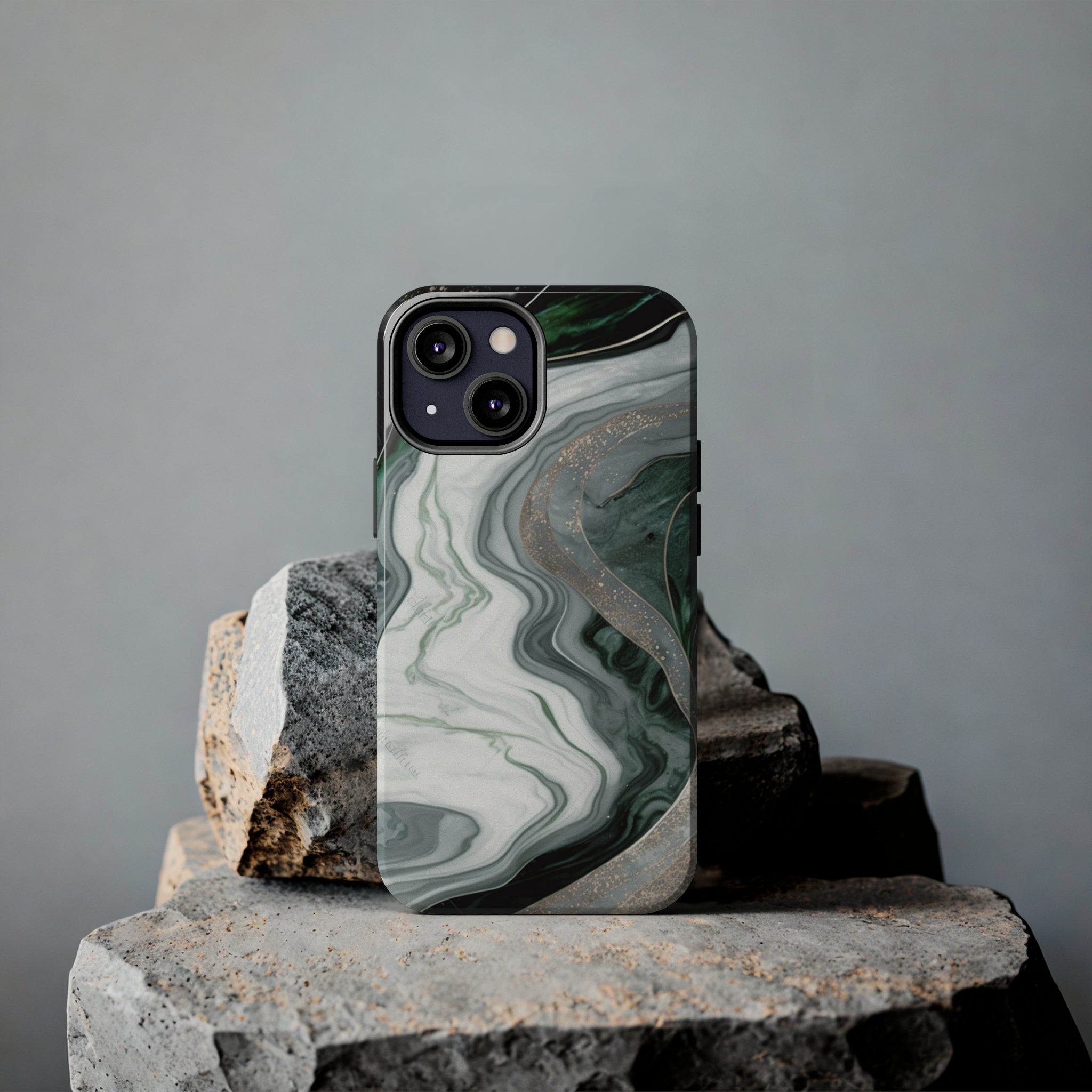 Green Marble - iPhone Tough Cases - phone cases