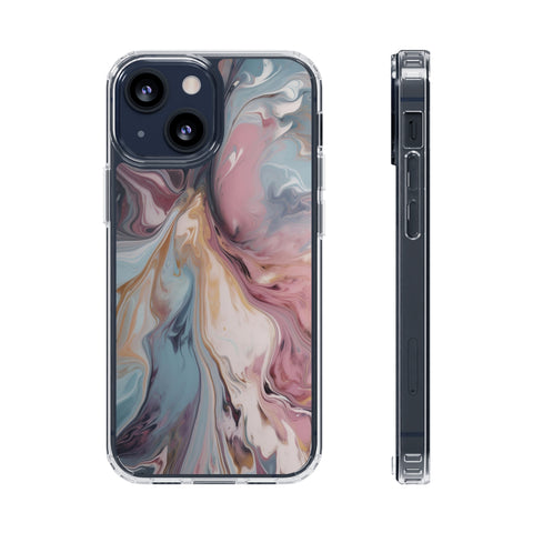 Liquid colored marble - iPhone Clear Cases iPhone 13 Mini Without gift packaging - phone cases