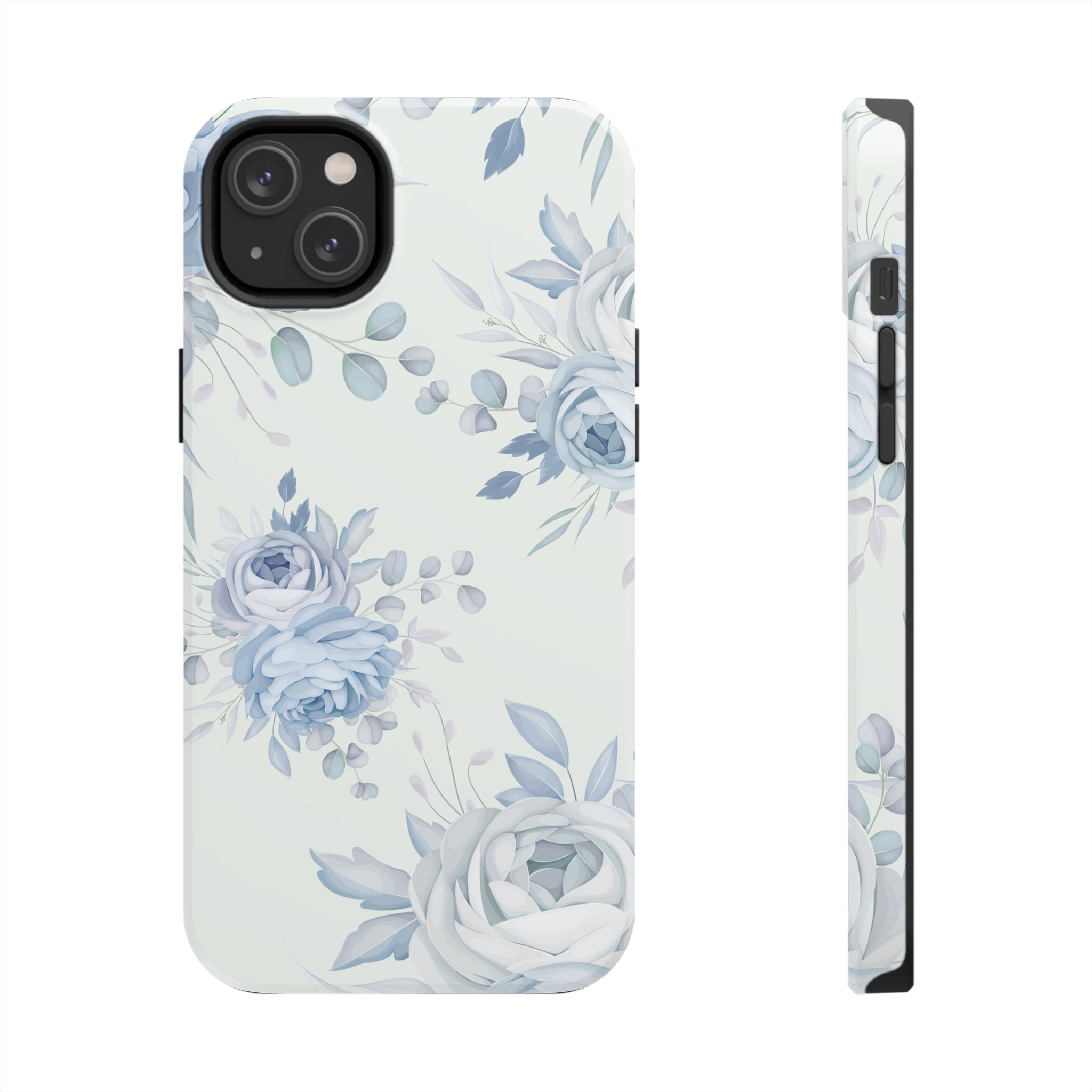 Classic Blue Floral - iPhone Tough Cases iPhone 14 Plus - phone cases