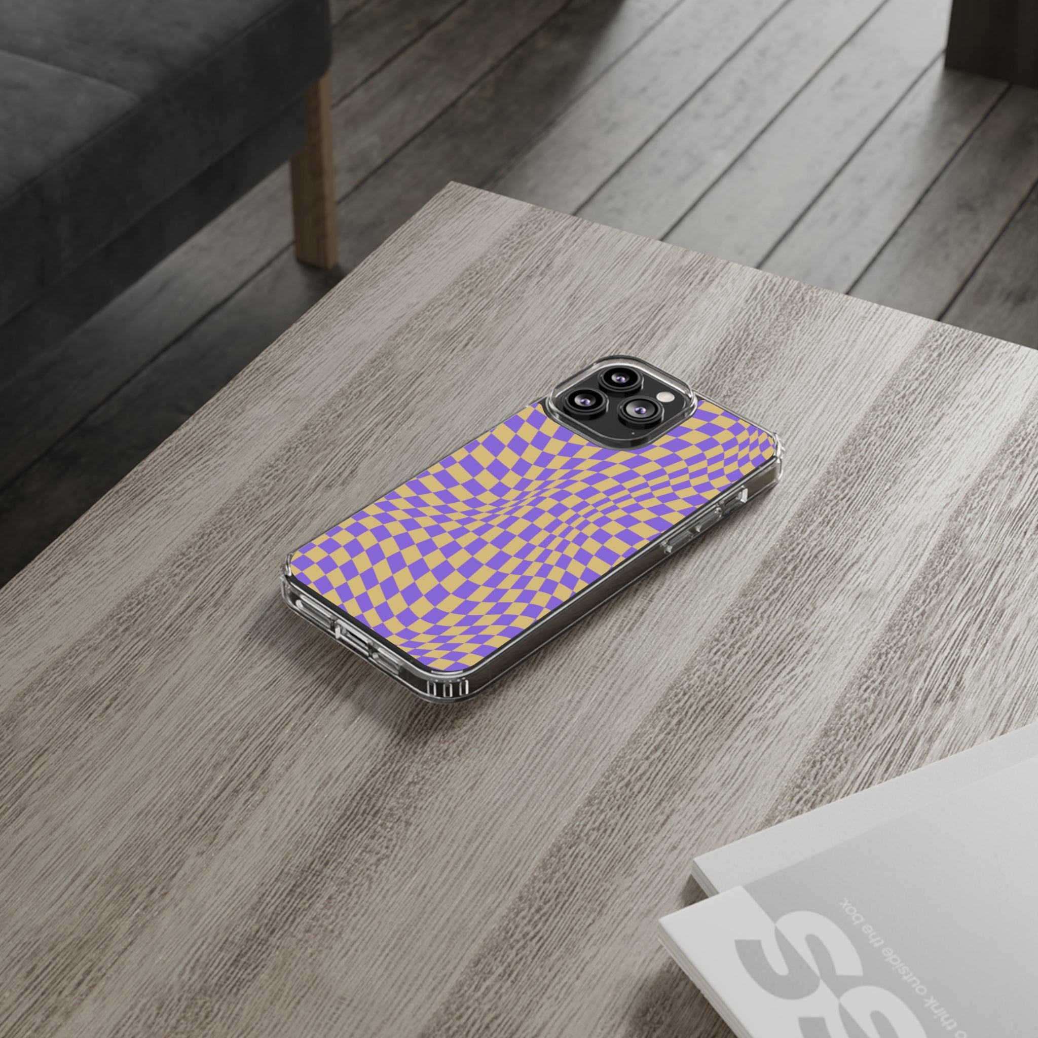 checkerboard - iPhone Clear Cases - phone cases