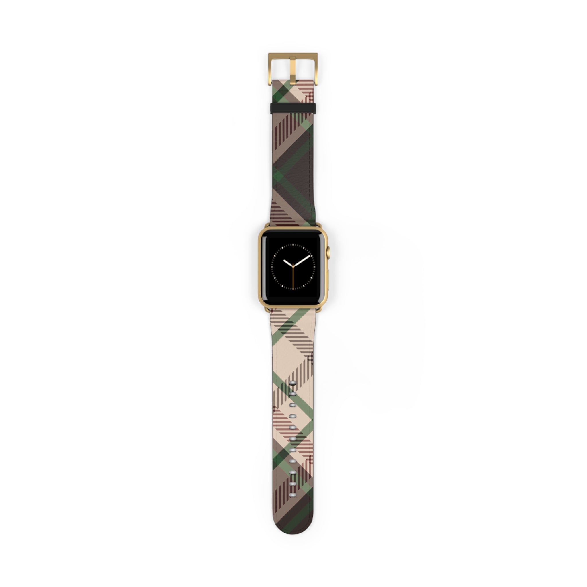 Apple Watch Band - 100% Faux Leather 42 - 45 mm Gold Matte - phone cases