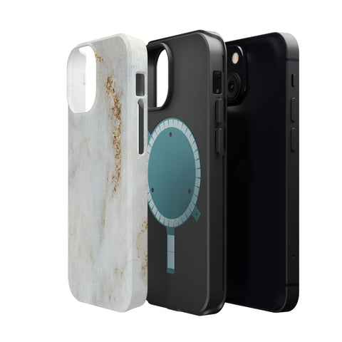 White Golden Marble - MagSafe Cases - phone cases