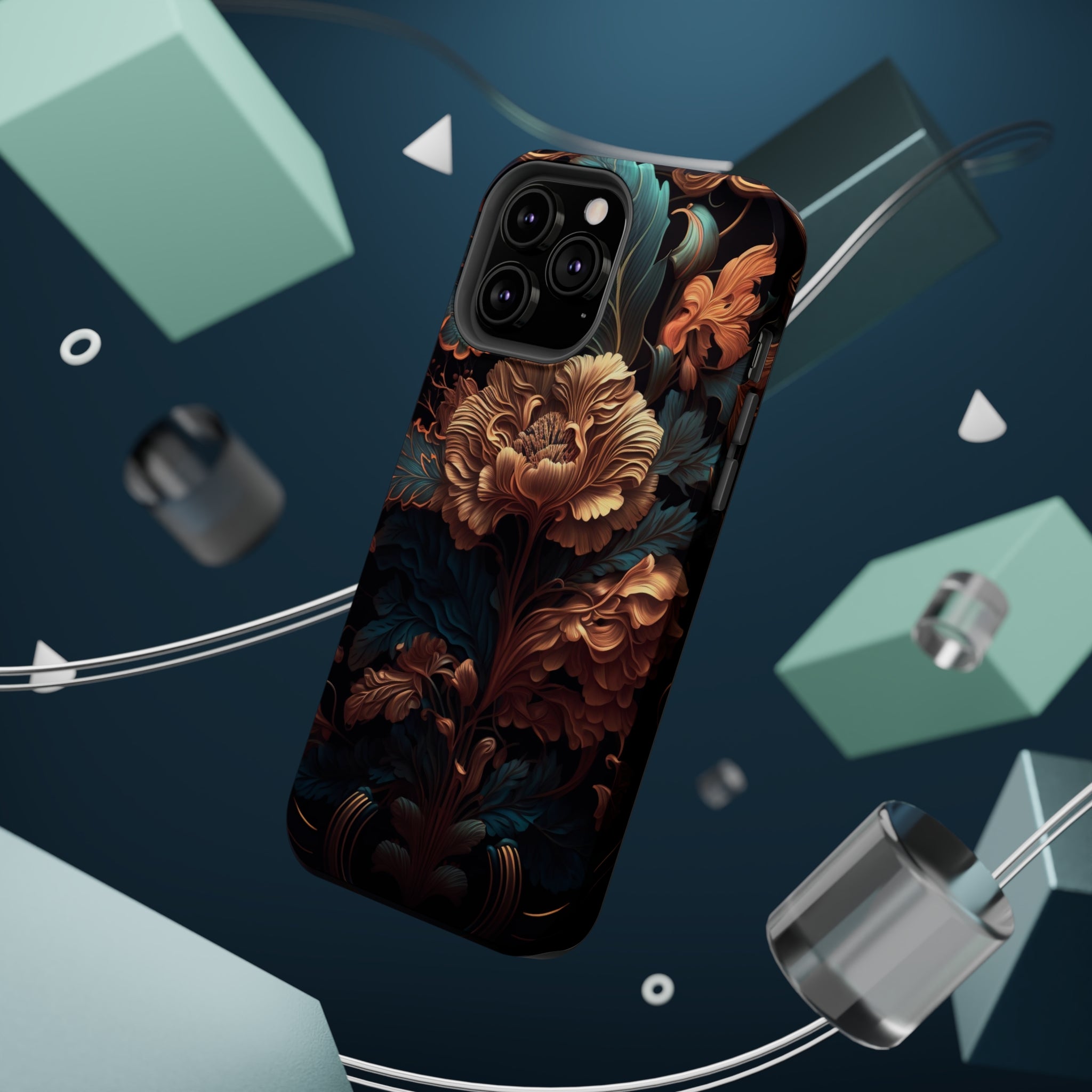 Dark floral - MagSafe Cases - phone cases