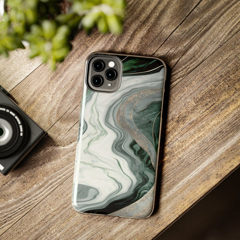 Green Marble - iPhone Tough Cases - phone cases