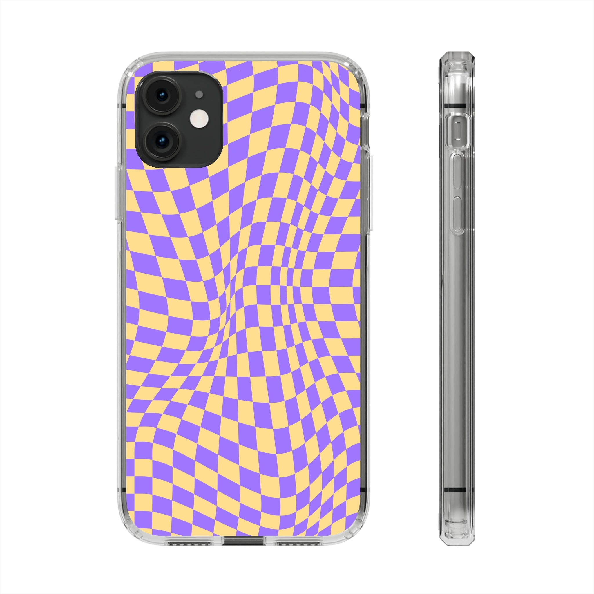 checkerboard - iPhone Clear Cases iPhone 11 Without gift packaging - phone cases