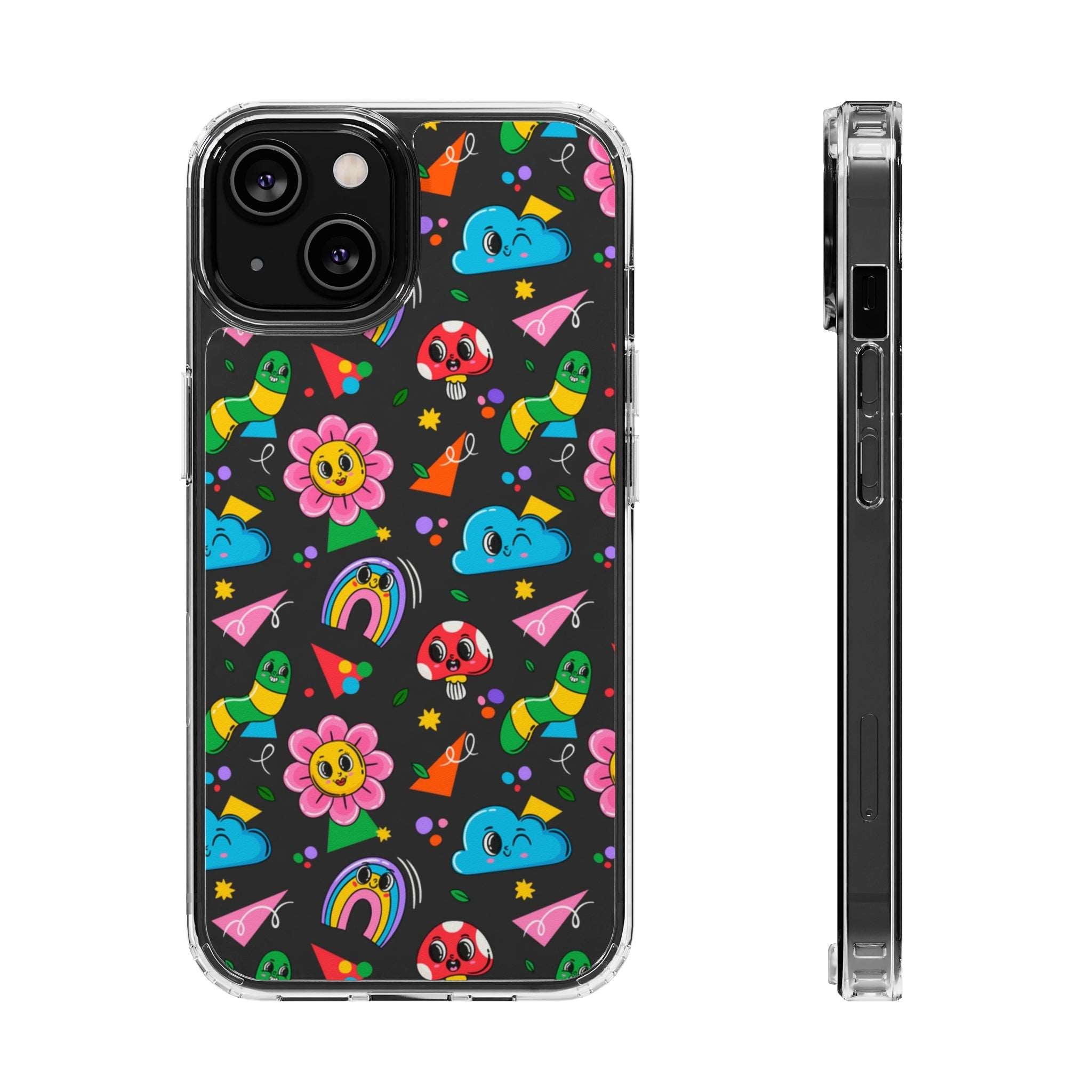 Colorful Characters - iPhone Clear Cases iPhone 14 Without gift packaging - phone cases