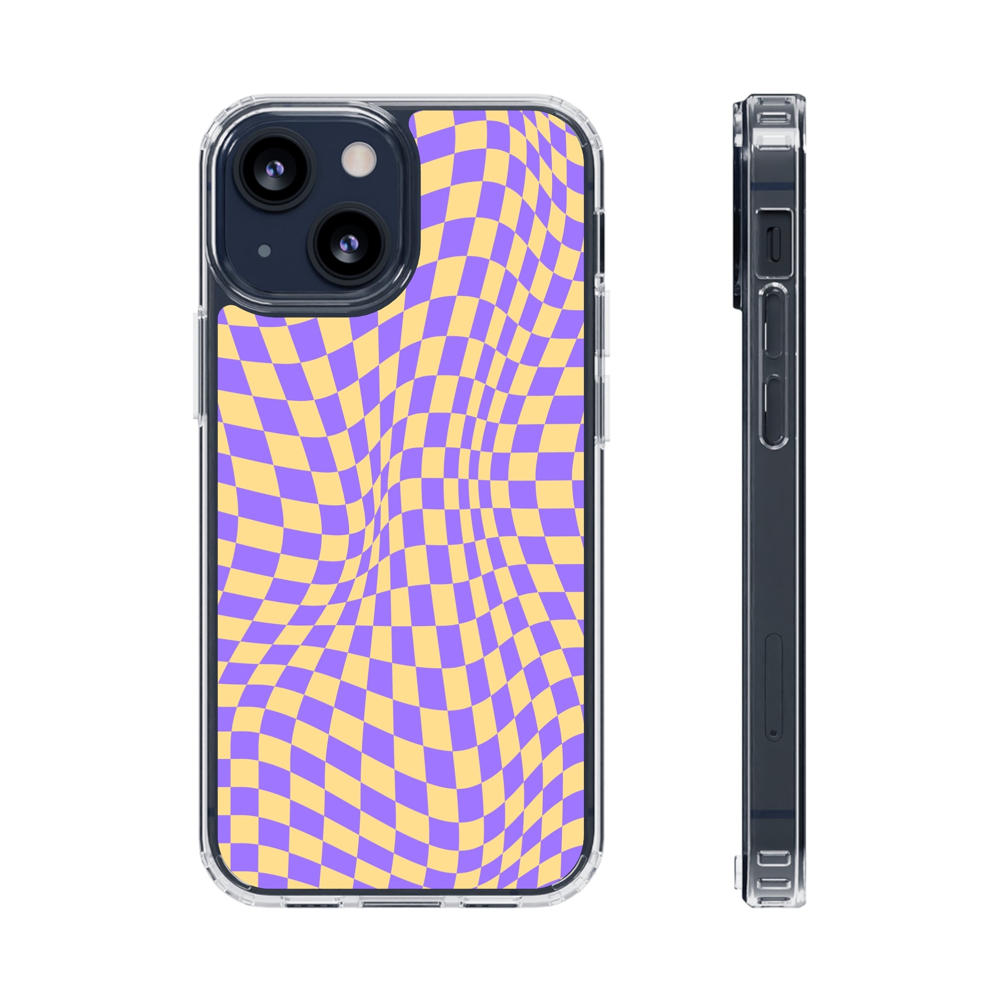 checkerboard - iPhone Clear Cases iPhone 13 Mini Without gift packaging - phone cases