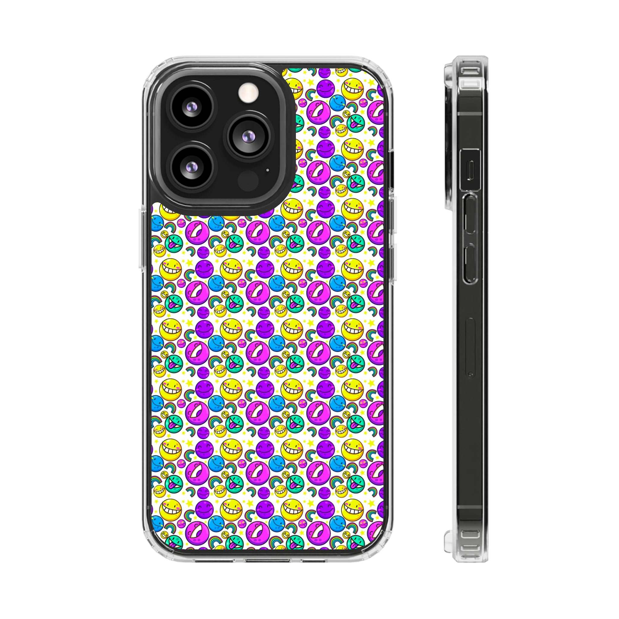 Colourful Emoticons - iPhone Clear Cases iPhone 13 Pro Without gift packaging - phone cases