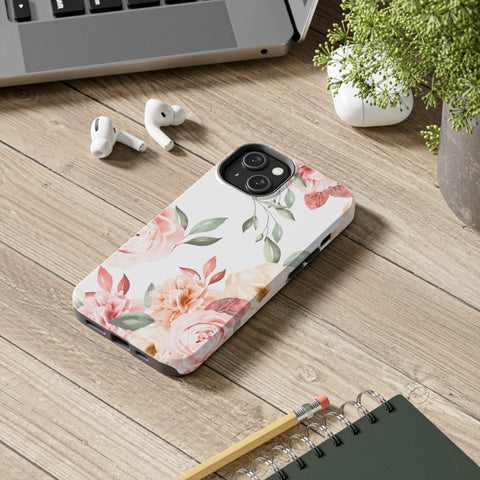 Vintage Floral - iPhone Tough Cases - phone cases