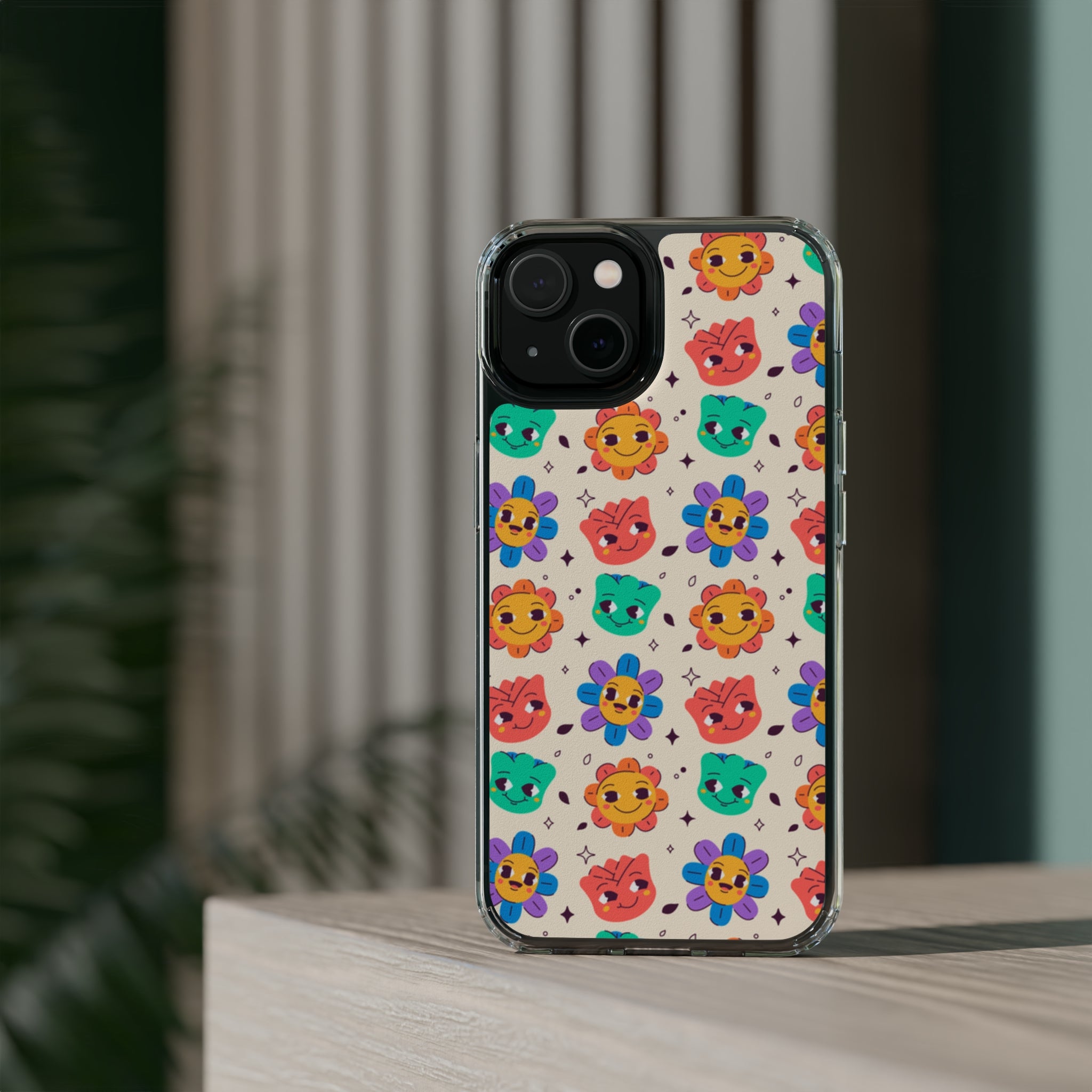 Face Floral - iPhone Clear Cases - phone cases